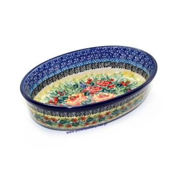 Zapiekacz owalny / półmisek 21cm dek. U4779X Róże